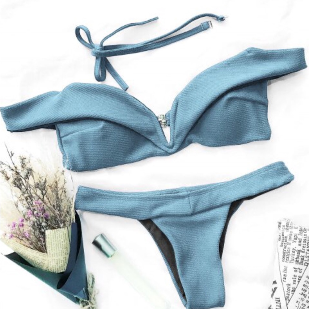 Off the shoulder bikini top (no bottoms included)
